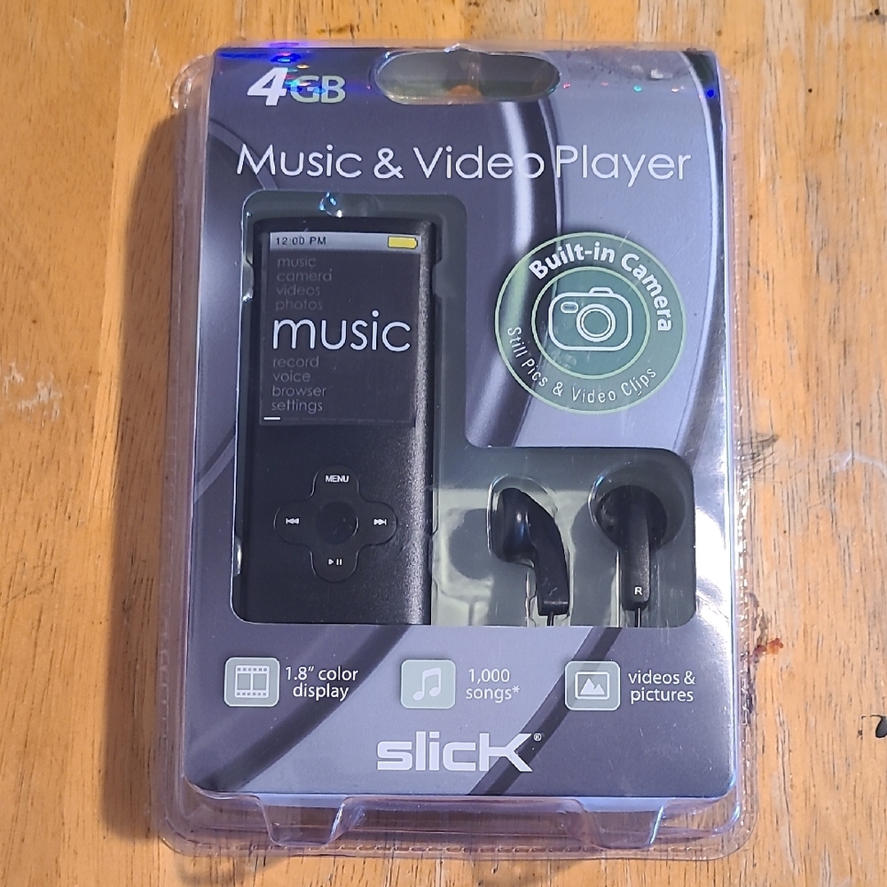 New Black Music & Video Player with Built-in Camera